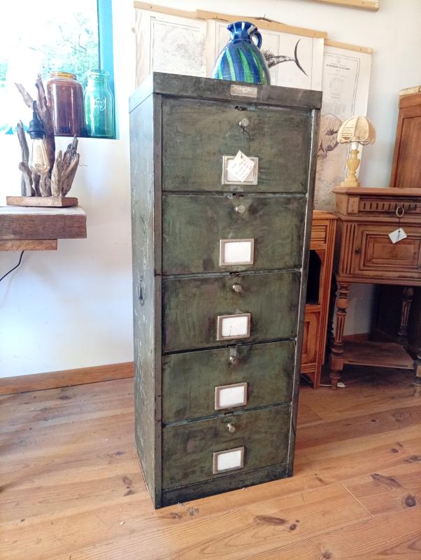 Metal cabinet with five doors 