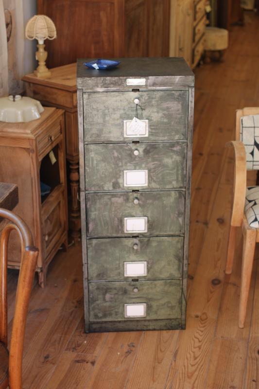 Metal cabinet with five doors 