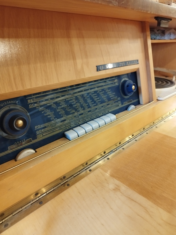 His Master's Voice Record Player Radio Cabinet from the 50s