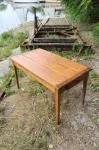 1950s light wood table