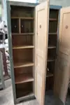 1950s wooden locker room 
