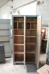 1950s wooden locker room 