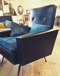 1970's skai armchair 