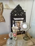 19th century beaded mirror 