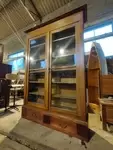 19th century walnut bookcase 