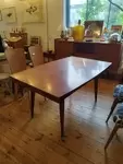 20th century design table with compass legs