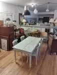 20th century white wooden table