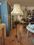 50s wrought iron floor lamp