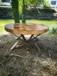 60s 70s craft coffee table