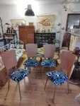 Lot quatre chaises design 60's