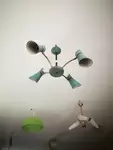 60s designer chandelier with four diabolo lights