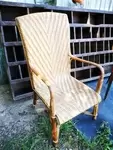 60s rattan armchair