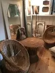 60s rattan lounge