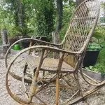 60s rattan rocking chair