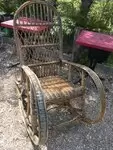 60s rattan rocking chair