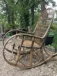 60s rattan rocking chair