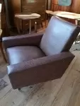 70s leatherette armchair