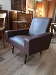 70s leatherette armchair