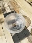Art Deco frosted glass lampshade