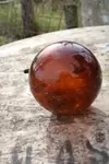 Amber glass ball
