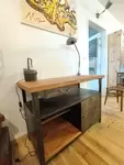 Old industrial workbench