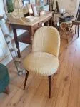 Anise-colored fluffy chair