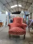 Antique 20th century bergère armchair 