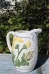 Antique Sunflower Pitcher