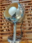 70s chrome eye ball wall light