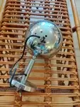 70s chrome eye ball wall light