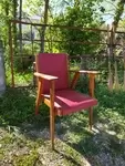 Armchair with compass feet design 60s