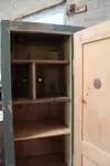 1950s wooden locker room 