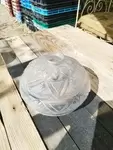 Art Deco frosted glass lampshade