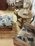 Art Deco living room with armchairs and table 