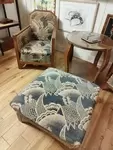 Art Deco living room with armchairs and table 