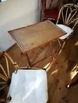 Bamboo folding table