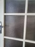 Bathroom door and canopy