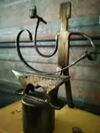 Blacksmith self portrait sculpture