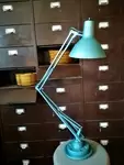 Blue articulated lamp