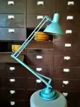 Blue articulated lamp