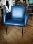 Blue skai barber chairs