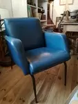 Blue skai barber chairs