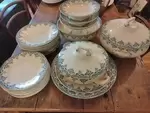 Bordeaux 20th century Terre de fer dinnerware set
