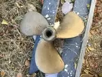 Bronze boat propeller