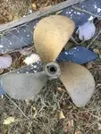 Bronze boat propeller