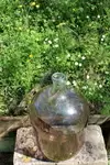 Large bubbled glass carboy