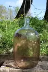 Large bubbled glass carboy