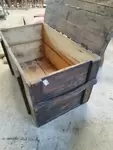 Old wooden weapons case 