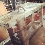 Large carpenter's workbench