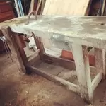 Large carpenter's workbench